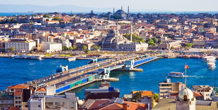 Bridge over Golden Horn in Istanbul