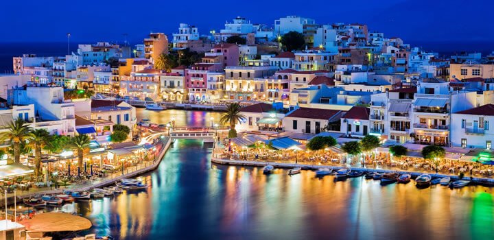 Crete at night