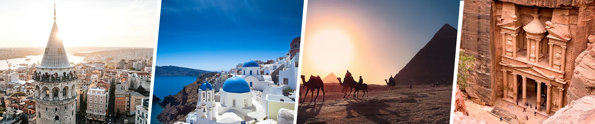 Turkey, Greece, Egypt, Jordan Combination Tours 