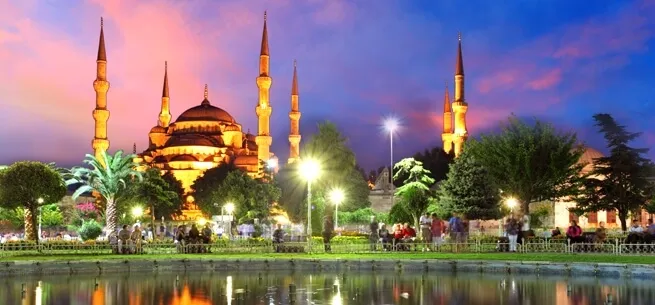 Sultanahmet at night Blue Mosque