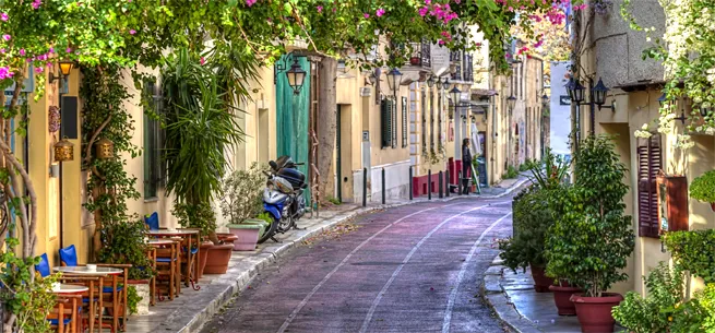 Athens old area Plaka