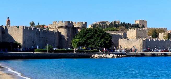 Rhodes medieval castle