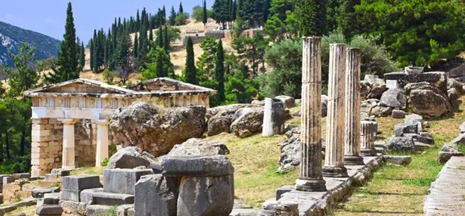 Delphi archaeological site Greece
