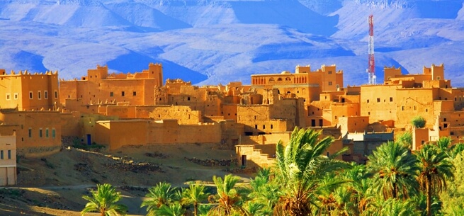 Village in Atlas Mountains Morocco