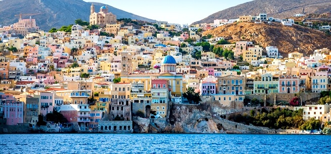 Symi colorful houses
